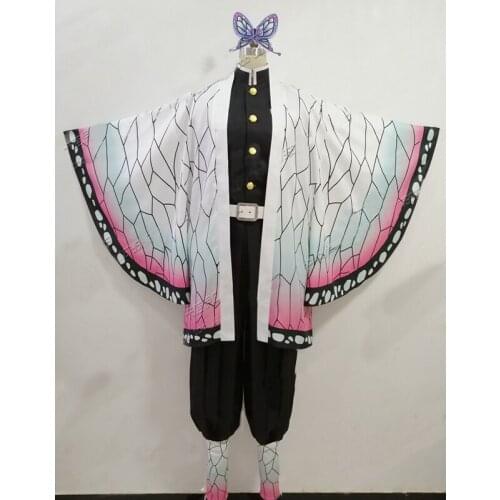 Anime Demon Slayer Kimetsu no Yaiba Cosplay Kochou Shinobu Costume custom made
