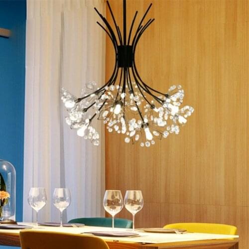 Creative Chandelier Post Modern Restaurant Clothing Store Bar Counter Staircase Mall Dandelion Crystal Chandelier