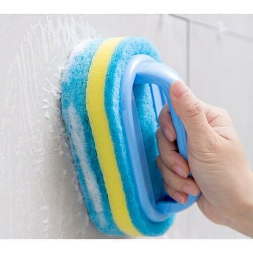 Kitchen Cleaning Bathroom Toilet Kitchen Glass Wall Cleaning Bath Brush Handle Sponge Bath BottomBathtub Ceramic Cleaning Tools