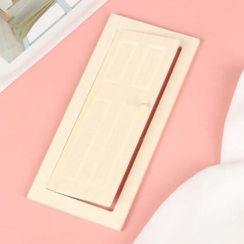 Hot Sale 1/12 Scale Miniature 6 Panel Home Decor Wooden Door DIY Dollhouse Furniture Mini Furniture Model Dollhouse Accessories
