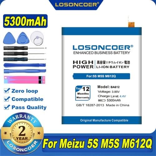 LOSONCOER Meizu M5s Phone Batteries