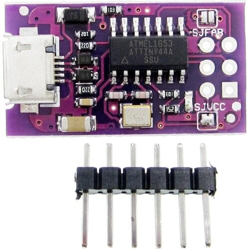 Micro USB Tiny AVR ISP ATtiny44 ATTiny45 ATTiny85 USBTinyISP Programmer Module For IDE Bootloader ISP Microcontroller 5V