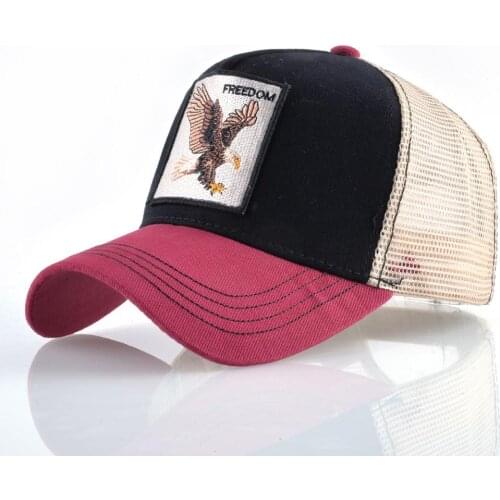 TQMSMY Men Women Baseball Cap Eagle Hats For Men Trucker Hat Adjustable Cotton Mesh Snapback Hat Bone Gorras Casquette TMDHY