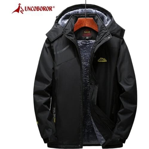 Winter Jacket Parka Coats Men Waterproof Plus Velvet Thick Warm Fleece Coat Casual Hooded Windbreaker Jackets Mens Overcoat 5XL