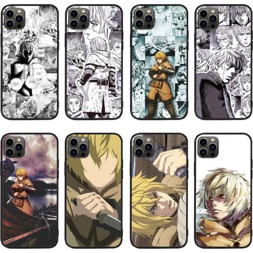 For iPhone Vinland Saga Manga Collage Soft TPU border Apple iPhone Case
