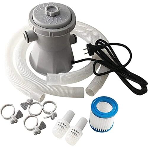 800 Gallons Swimming Pool Cleaning Cartridge Filter Pump Kit -EU, Easy to Use