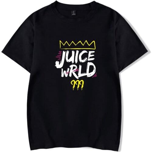 New Juice Wrld T Shirt Men Women Hip Hop Fashion T Shirt Harajuku Streetwear Popular Short Sleeve Tee R.I.P. Juice Wrld T-shirt