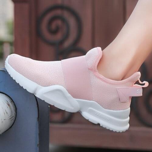 Casual Shoes Summer Breathable Sock Shoes Slip On Walking Shoes Outdoor
