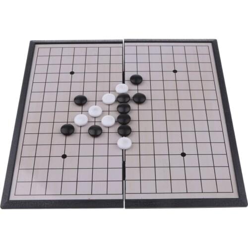 Professional Chinese Class Board Game WeiQi Baduk Toy Chessman Set Folding