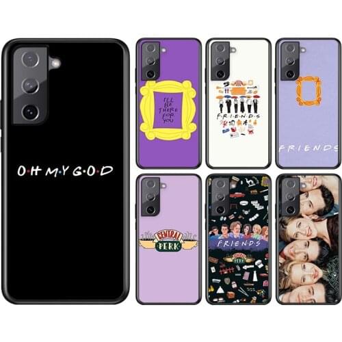 Friends TV series For Samsung Galaxy S21 S20FE S10 S10e S9 S8 S7 S6 Ultra Plus Lite Edge 5G Black Soft Phone Case