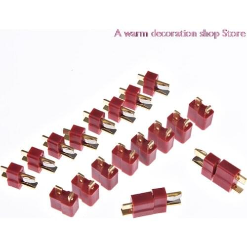 20Pcs/ 10 Pair Deans Ultra Plug T Male+Female Connector For RC Li-Po Battery Car Plane Wholesale