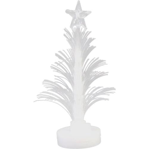 Merry LED Color Changing Mini Christmas Xmas Tree Home Table Party Decor Charm Children Xmas Gift Xmas Decoration Night Light-Up