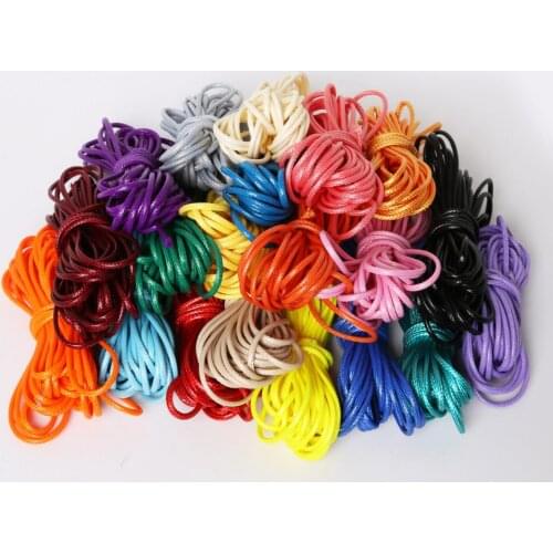 New Arrival 2MM Wax Cord 80 meter spools Jewelry Cord Wax Cotton Cord for DIY Bracelet & Necklace Jewelry Findings Parts
