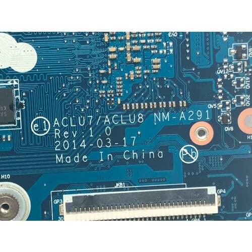 STOCK. BRAND NEW. ACLU7/ ACLU8 NM-A291 MAINBOARD FOR LENOVO Z50-75 MOTHERBOARD, MAINBOARD. ONBOARD CPU A10-7300 +GPU