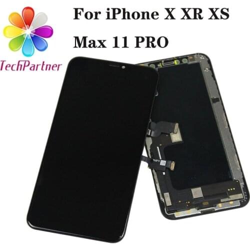 ZY quality OLED For iPhone X XR XS Max LCD Screen Replacement For iPhone 11 ProMax Display With 3D Touch Assembly True Tone