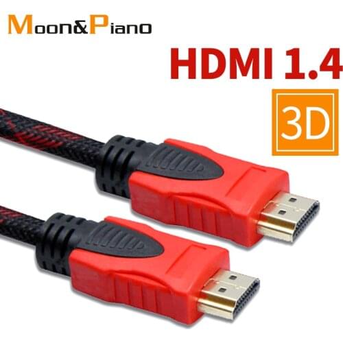 HDMI Cable Video Cables High Speed Gold Plated Digital Cable 1.4 1080P 3D Cable for HDTV Splitter Switcher 1.5m 3m 5m 10m 20m