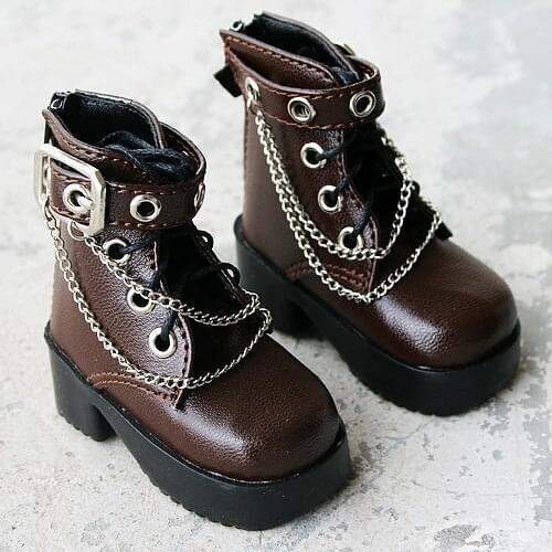 [wamami] 46# Brown 1/3 SD BJD Dollfie Synthetic Leather Shoes/Boots