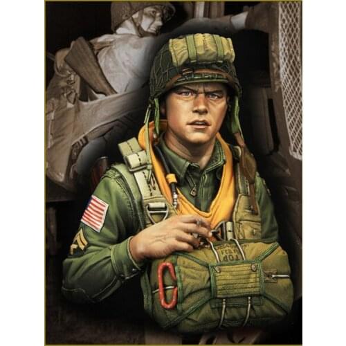 1/10 Assembly Resin Bust Kit U.S. Airborne Force Soldier