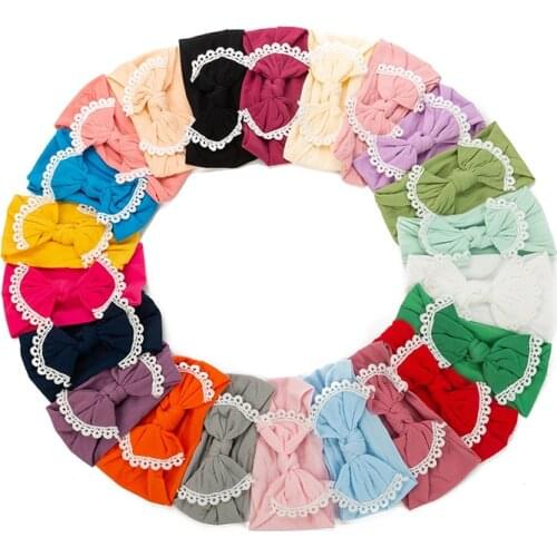 1PCS Colorful Newborn Toddler Children Baby Turban Bowknot Baby Headband Elastic Turban Hairband For Hair accessories