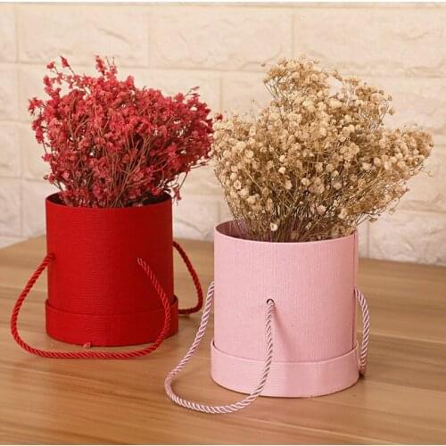 1PC Wedding Party Bouquet Flower Round Boxes Gift Boxes Handheld Flowers Gift Box Plant Paper Boxes