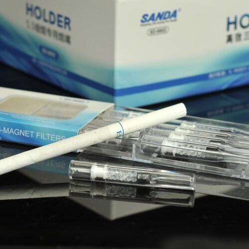 10/30Pcs Disposable Cigarette Holder Food Grade Magnet Grain Mouthpiece Tobacco Tar Filter Tips Filtration For 5.5mm Cigarette