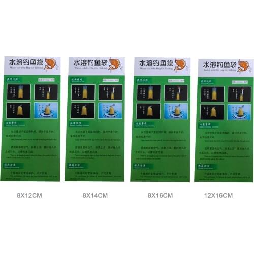 20pcs Fishing Bait Bags PVA Mesh Carp Fishing Quick Water Soluble Refill Wrap Practical Tackle