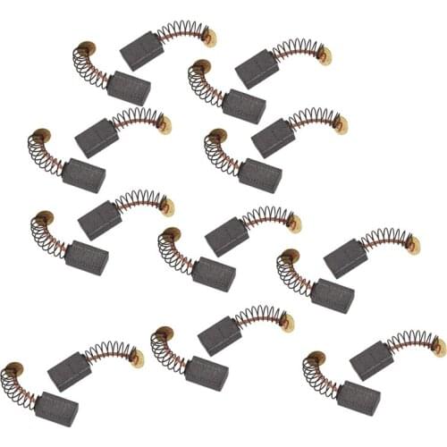 20X Electric Drill Motor Carbon Brushes 12X8x5mm Black+Gold