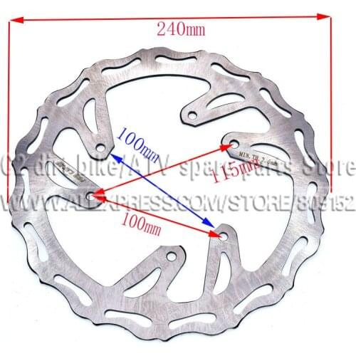 240MM Front Brake Disc Rotor 6 holes CR125 CR250 CRF250R CRF250X CRF450R CRF450X Motocross Enduro Supermotard Dirt Bike