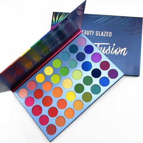 39Colors Beauty Glazed Fusion Makeup Eyeshadow Pallete Highlighter Shimmer Make up Powder Shimmer Eye Shadow Powder Matte