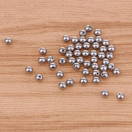 50 Pieces Stainless Steel Body Jewelry Replacement Ball for Belly Ring Tongue Lip Tragus Barbell Screw
