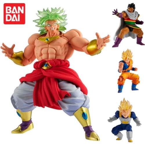 Bandai Gashapon Dragon Ball Z HG Series 09 Super Fierce Battle Broly Goku Anime Toy Model Decoration