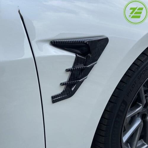 2pcs / Set Tesla Model3 / Y Leaf Plate Thunder Side Marker Camera Decorative Cover and Protective Cover Accessories