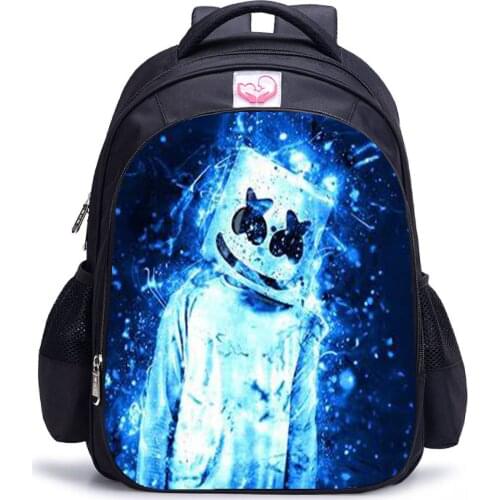 Children Book Bag High quality Battle Royale Game School Bag DJ Marshmello Printed Galaxy Backpack for women men Student bags