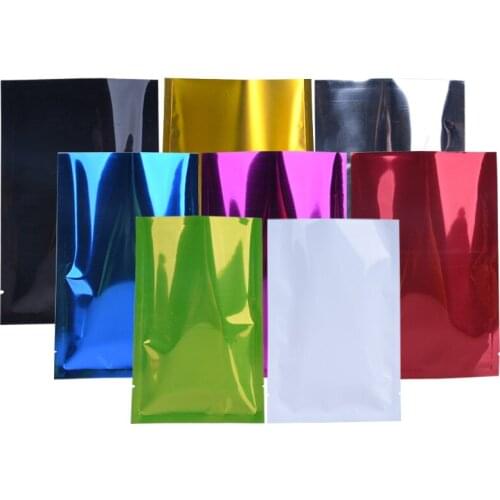 DHL 2500Pcs/Lot Wholesale Heat Vacuum Seal Food Coffee Tea Packaging Pouch Mylar Foil Bags Matte Aluminum Foil Open Top Bag