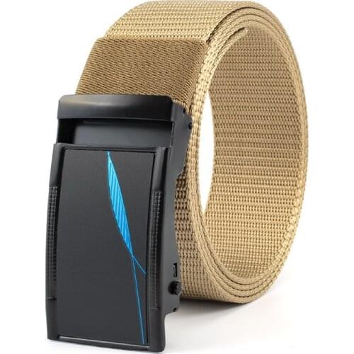 Designer Mens Belts Metal Slide Buckle Nylon Quick Drying Outdoor Cowboy Jeans Accessories 3.8cm Leisure Waist Strap Cinto