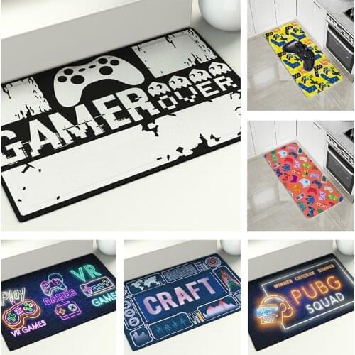 Game Controller Floor Mat Decoration Home Bedroom Kitchen Living Room Bathroom Aisle Carpet Doormat Home Door Rugs