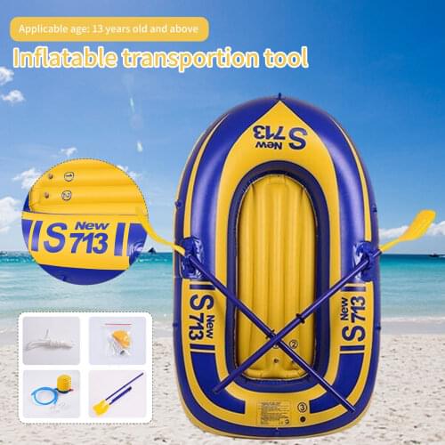 Kayak Thicken Safe Inflatable Boat for Single-person Drifting Boat Inflatable Seat Cushion Waterproof Wear-resistant Comfortable