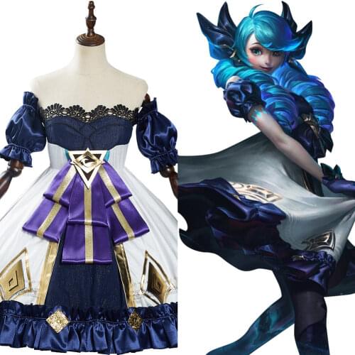 Game LOL Gwen Cosplay Costume Outfits Dress Halloween Carnival Suit
