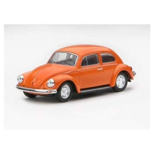 Metal Mini Beetle Check Drop Toy Car-Orange
