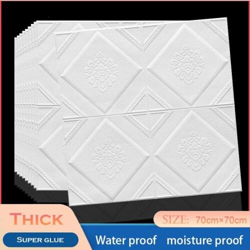Wall Stickers 70x70cm 3d Waterproof and Mildew Proof Brick Room Decoration Wall Covering Living Room Bedroom Childrens Room