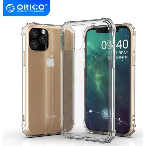 ORICO TPU Phone Case For iPhone 11 Full Cover Shockproof Transparent Silicone Phone Back Cover Case Shell for iPhone 7 8 Plus