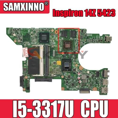 Original Laptop motherboard For DELL Inspiron 14Z 5423 I5-3317U Mainboard CN-067CG0 067CG0 11289-1 216-0833018