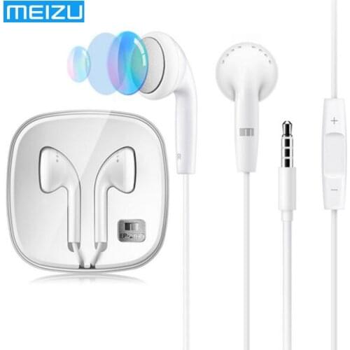 Original MEIZU EP21HD ep21 HIFI Earphone stereo sound with Mic Volume control for MEIZU xiaomi redmi 4 pro mi5 note 4 3 pro