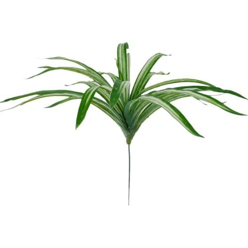 Plastic Lifelike Artificial Chlorophytum Bush Plants Foliage Plant DIY Decor