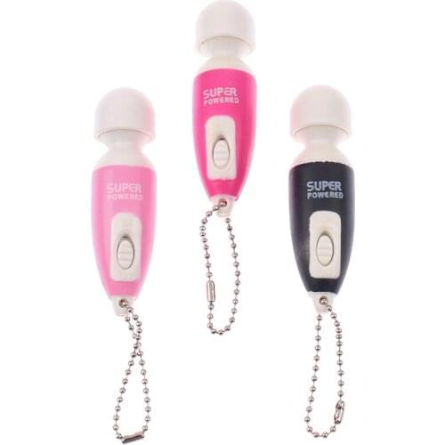 1PCS Portable Mini Massage Stick Tiny Stress Relief Electronic Full Body Massager With Button Random Color