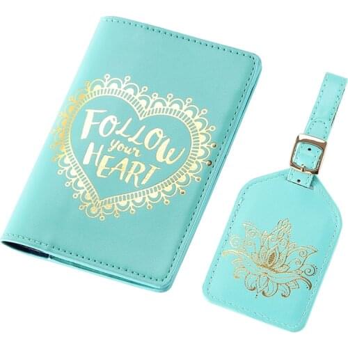 Sales Passport Cover Added Luggage Tag Set Credit Card Holder Travel Accessories Name ID Address Trunk Luggage Tags CH01LT11D