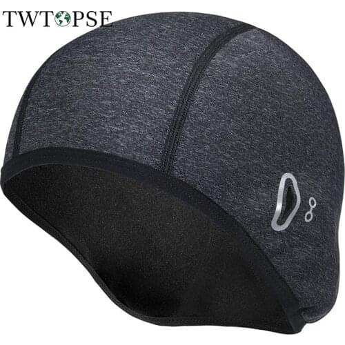 TWTOPSE Winter Ski Cycling Caps Head Hat Thermal Fleece Warm Bicycle Bike Cap Windproof Running Motorcycle Skiing Caps Headwears