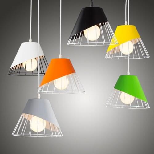 Modern minimalist design Nordic iron color bar restaurant bedroom bedside window single head lamp