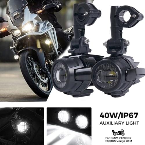 Fog Lights Motorcycle Accessories LED Auxiliary Fog Light Driving Lamp For BMW R1200GS F800GS F700GS F650 K1600