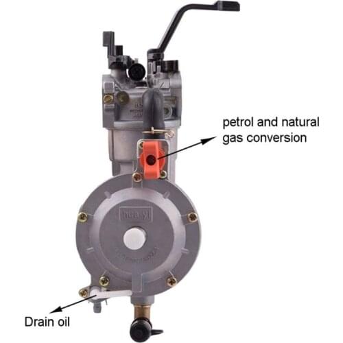 LPG 168 Carburetor dual fuel LPG NG conversion kit for 2KW 3KW 168F 170F Gasoline Generator